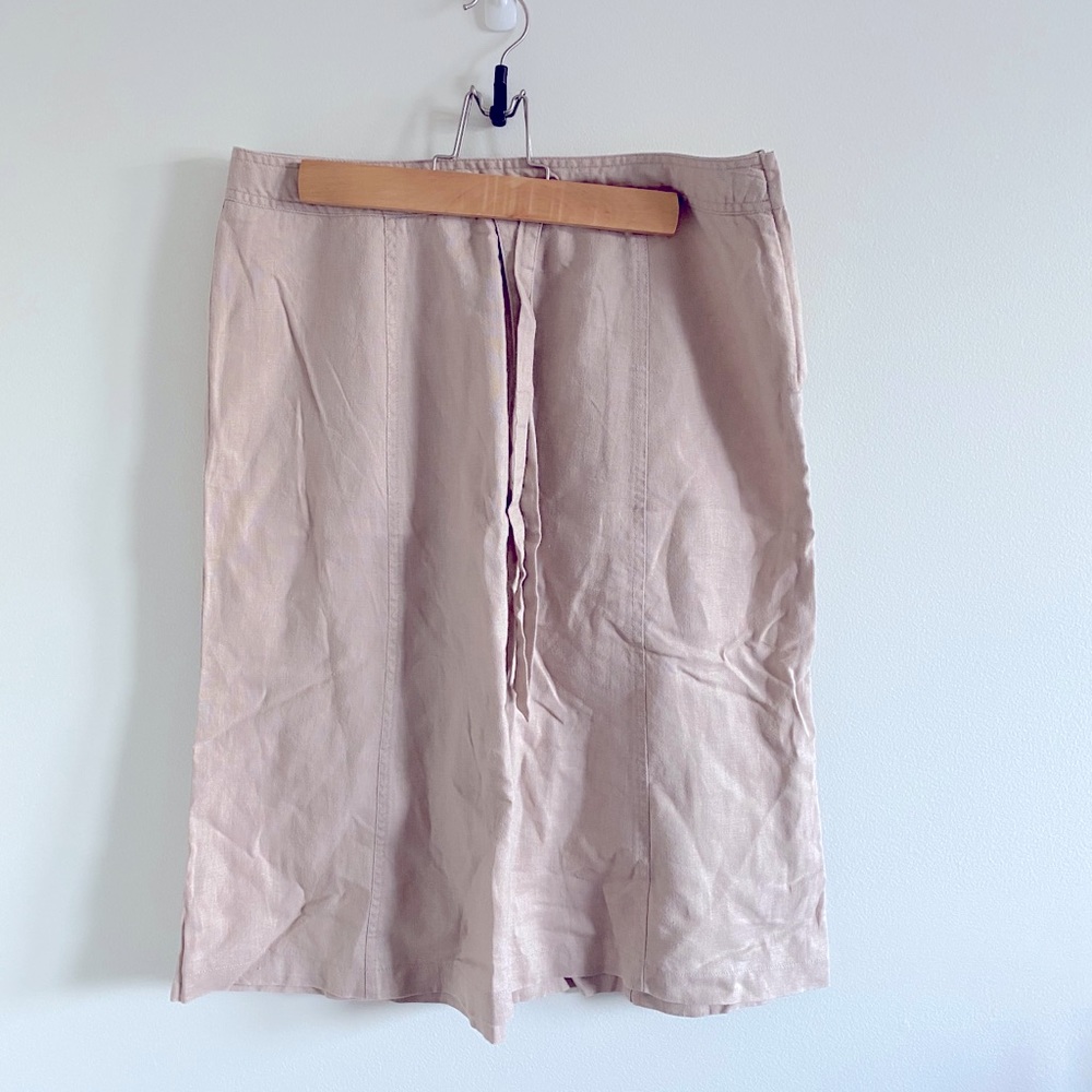 RW&Co. a-line linen skirt
